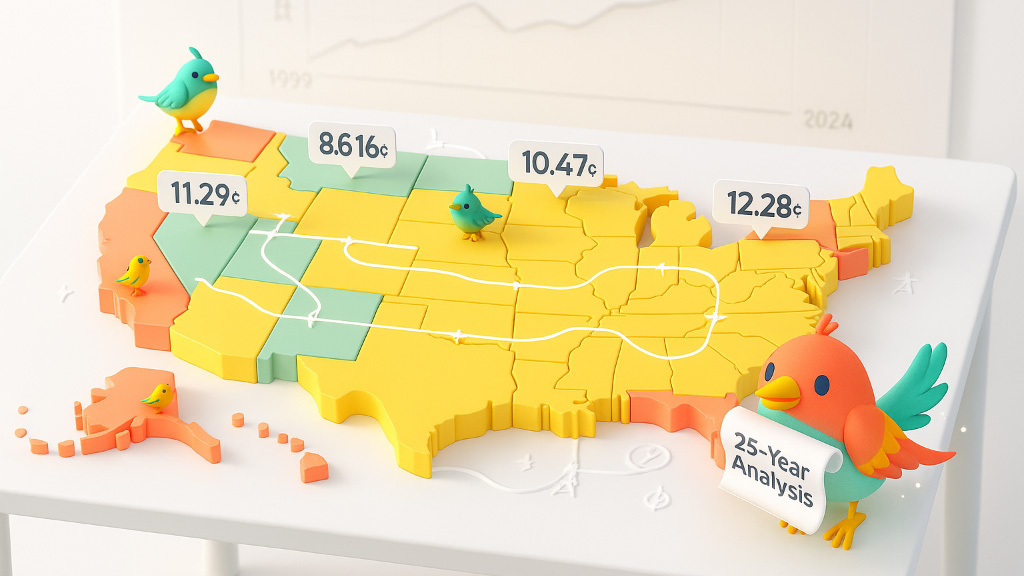 US Electricity Prices by State: | 25-Year Analysis Reveals Shocking Rate Changes