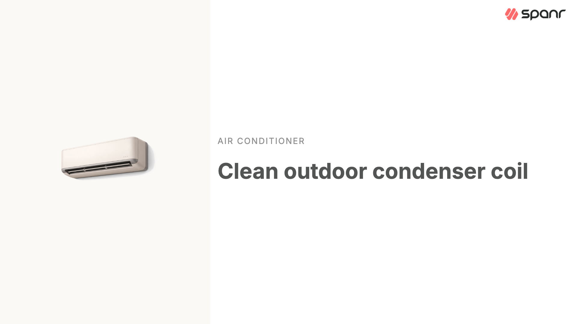 Clean Air Conditioner Outdoor Condenser Coil