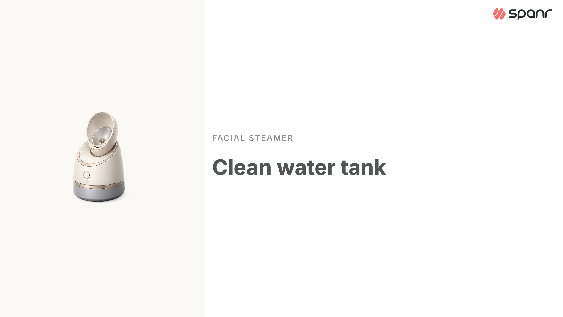 Clean Facial Steamer Water Tank