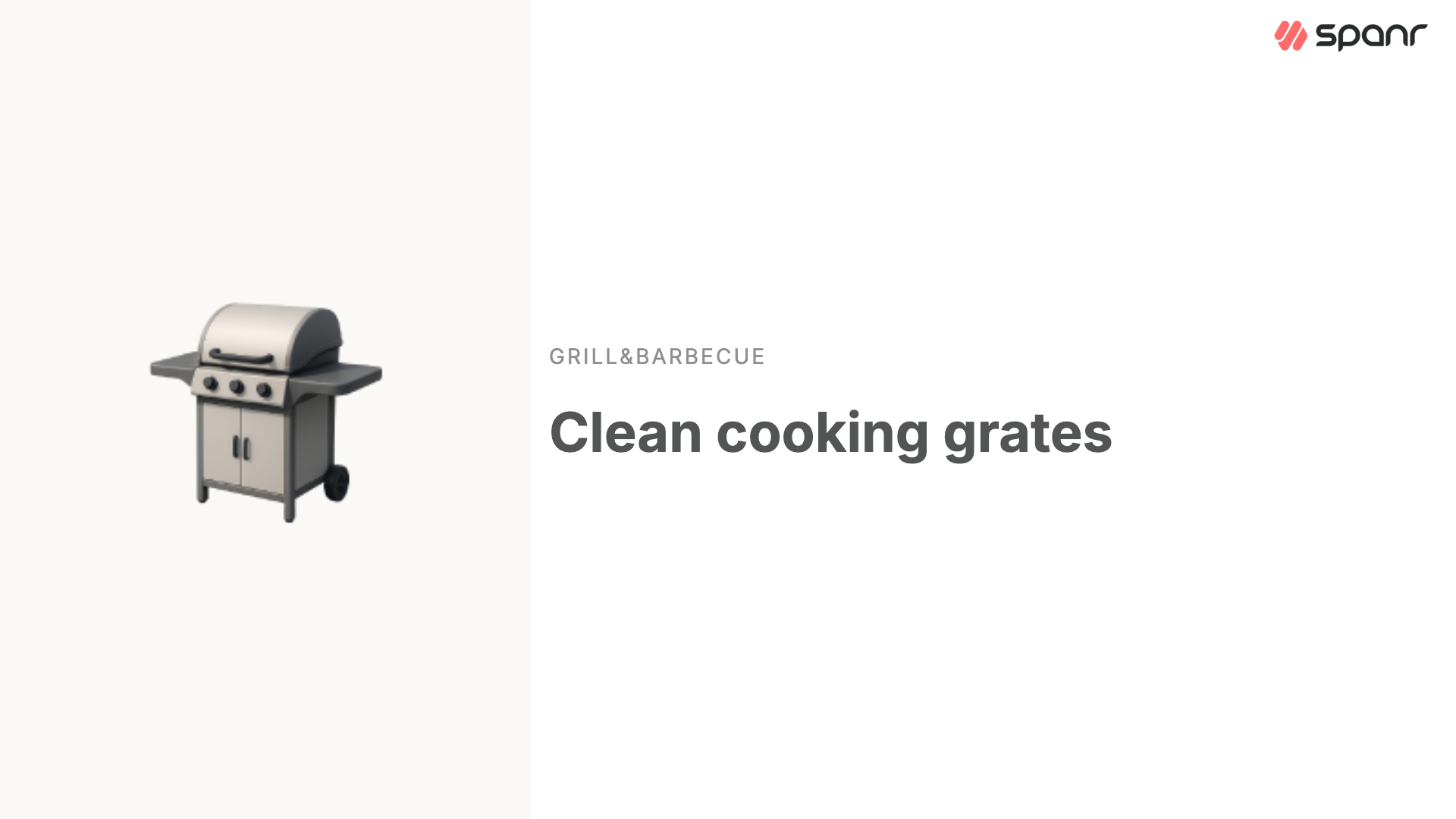 Clean cooking grates